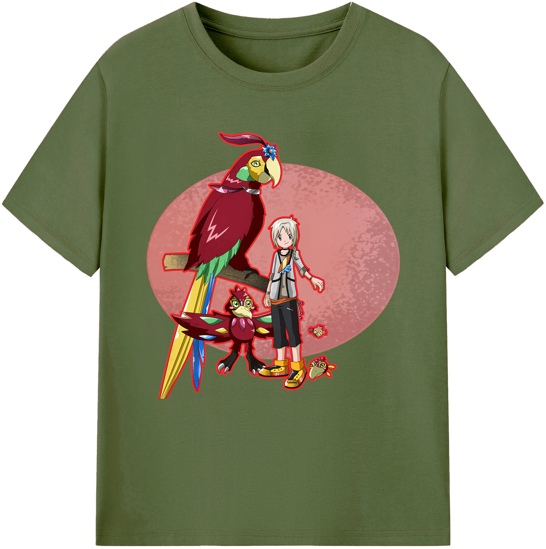（画像用） Digimon デジタルモンスター/デジモン 綿100％半袖Tシャツ（フロントプリント）